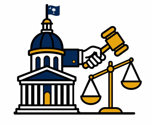 South Carolina statehouse handing down the gavel