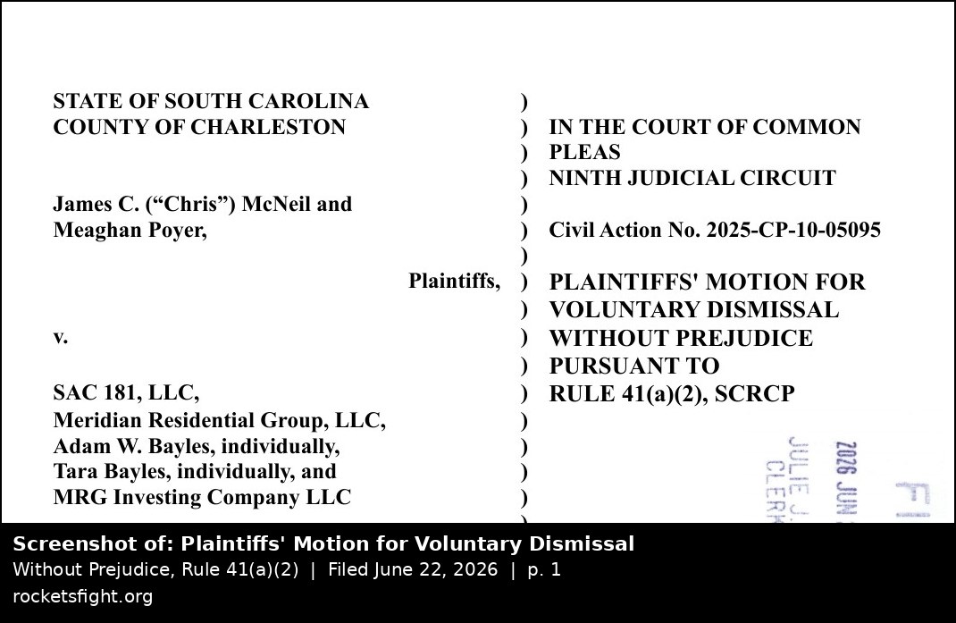 Screenshot of the record the Order collides with