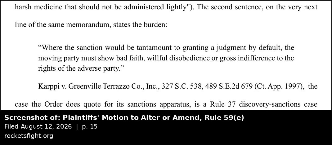Screenshot of the record the Order collides with
