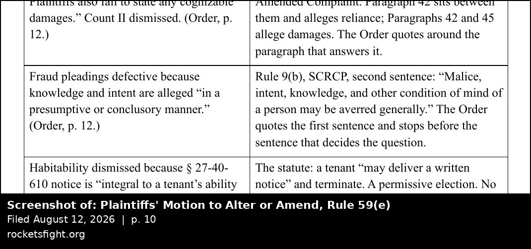 Screenshot of the record the Order collides with