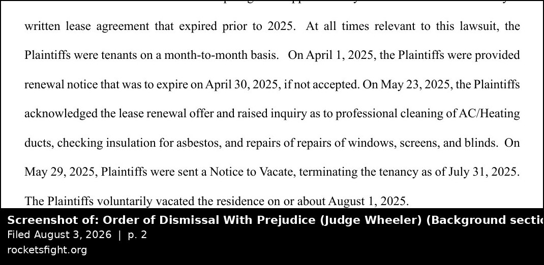 Screenshot of the record the Order collides with